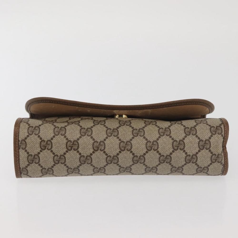 GUCCI GG Supreme Web Sherry Line Clutch Bag PVC Beige Red 89 01 030 Auth bs29490 - Picture 6 of 16